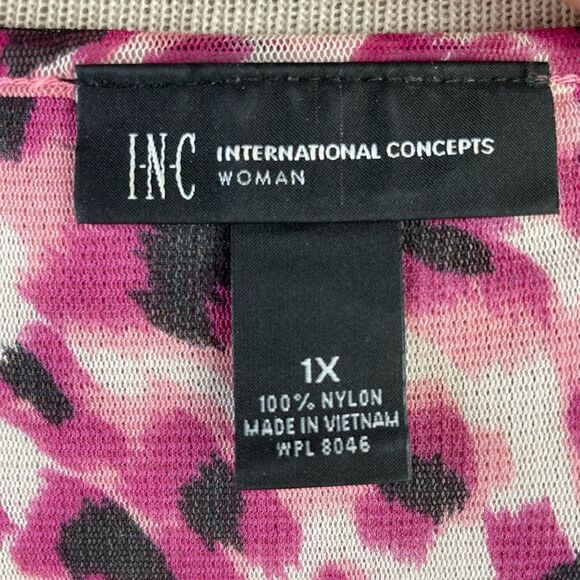 INC International Concepts Sleeveless Ruffled Blouse Top Size 1X EUC - Picture 6 of 6